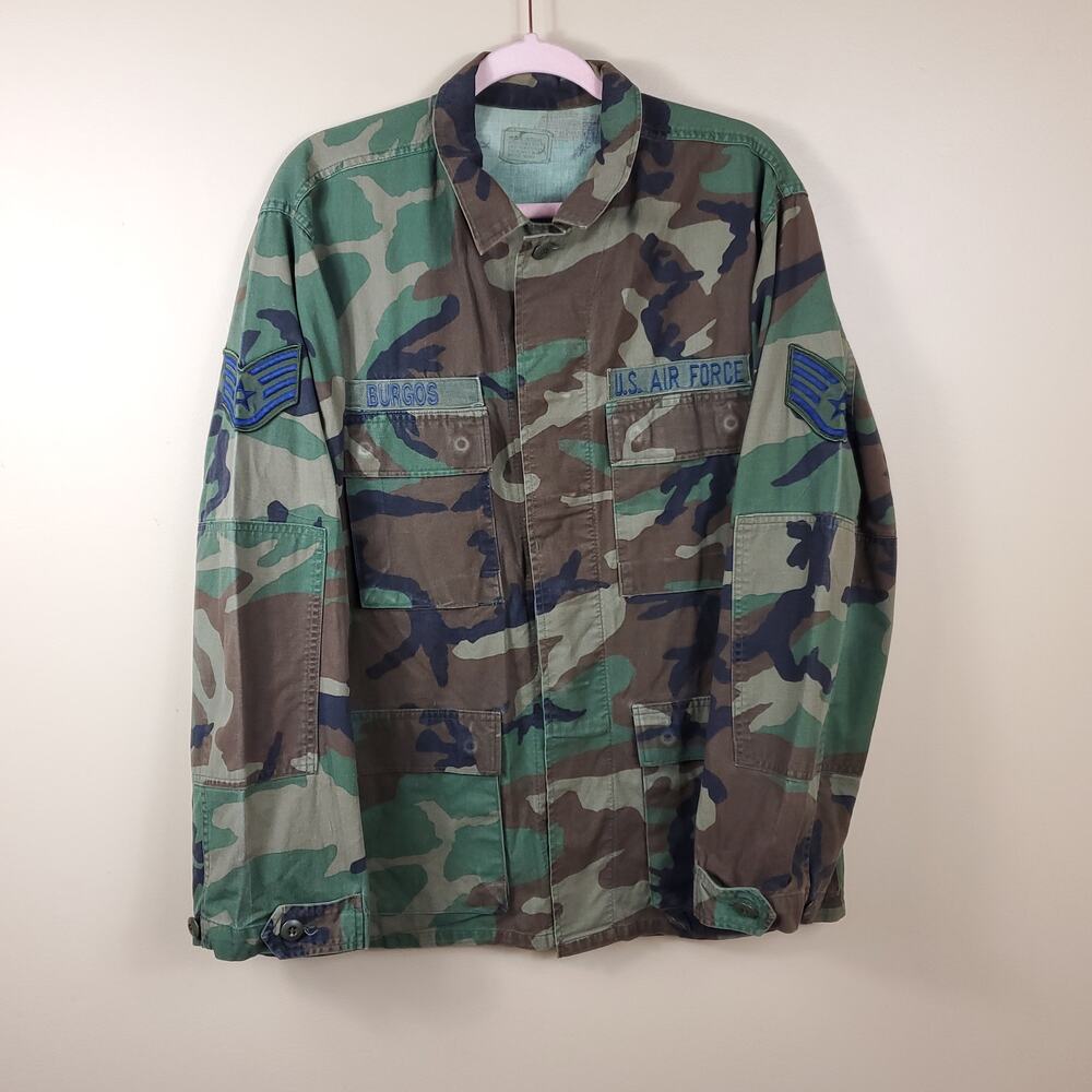 Army Combat Coat in Woodland Camo Size M